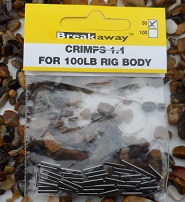 1.1 Black crimps for trace bodies to 100lb