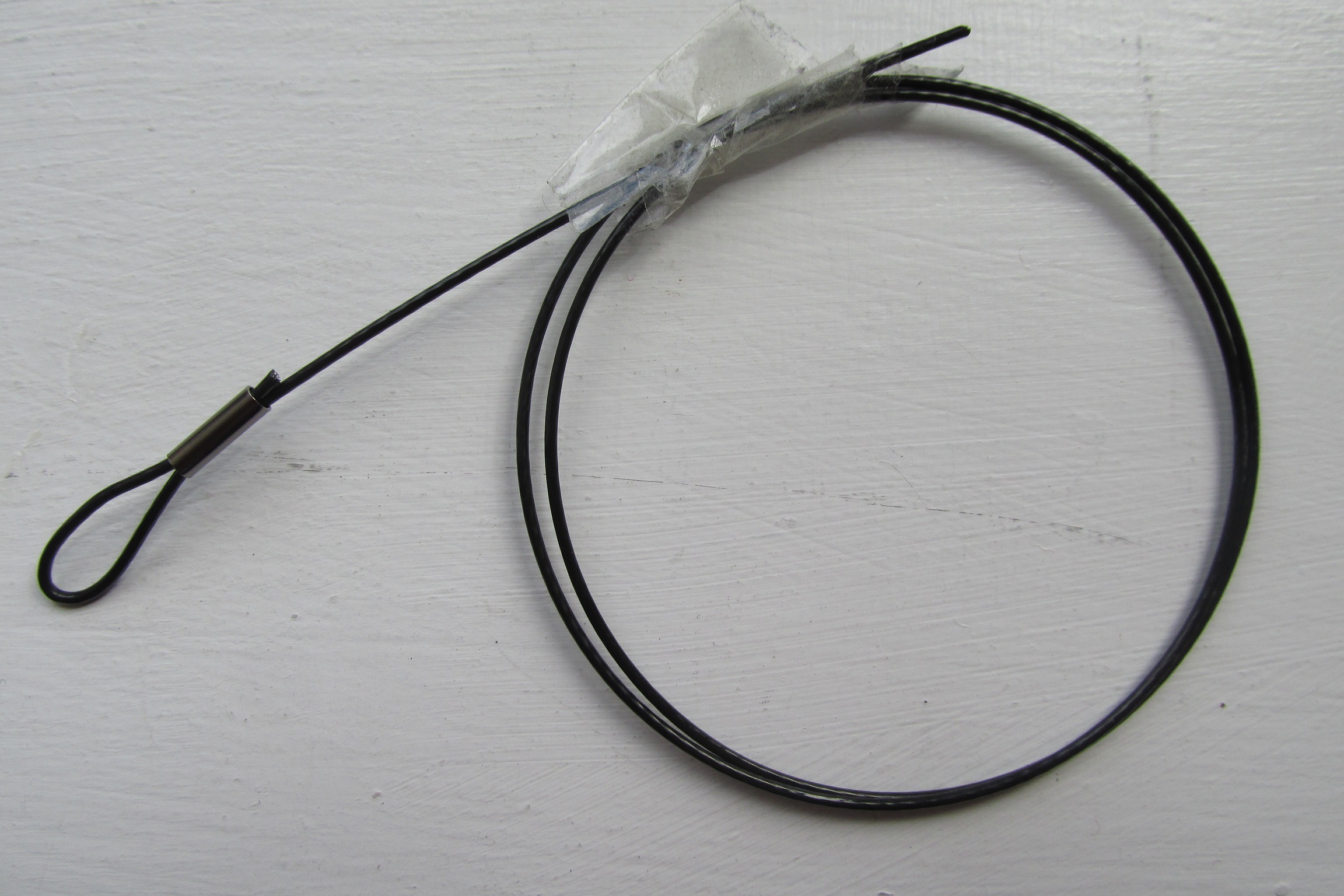 Black nylon coated stainless steel wire