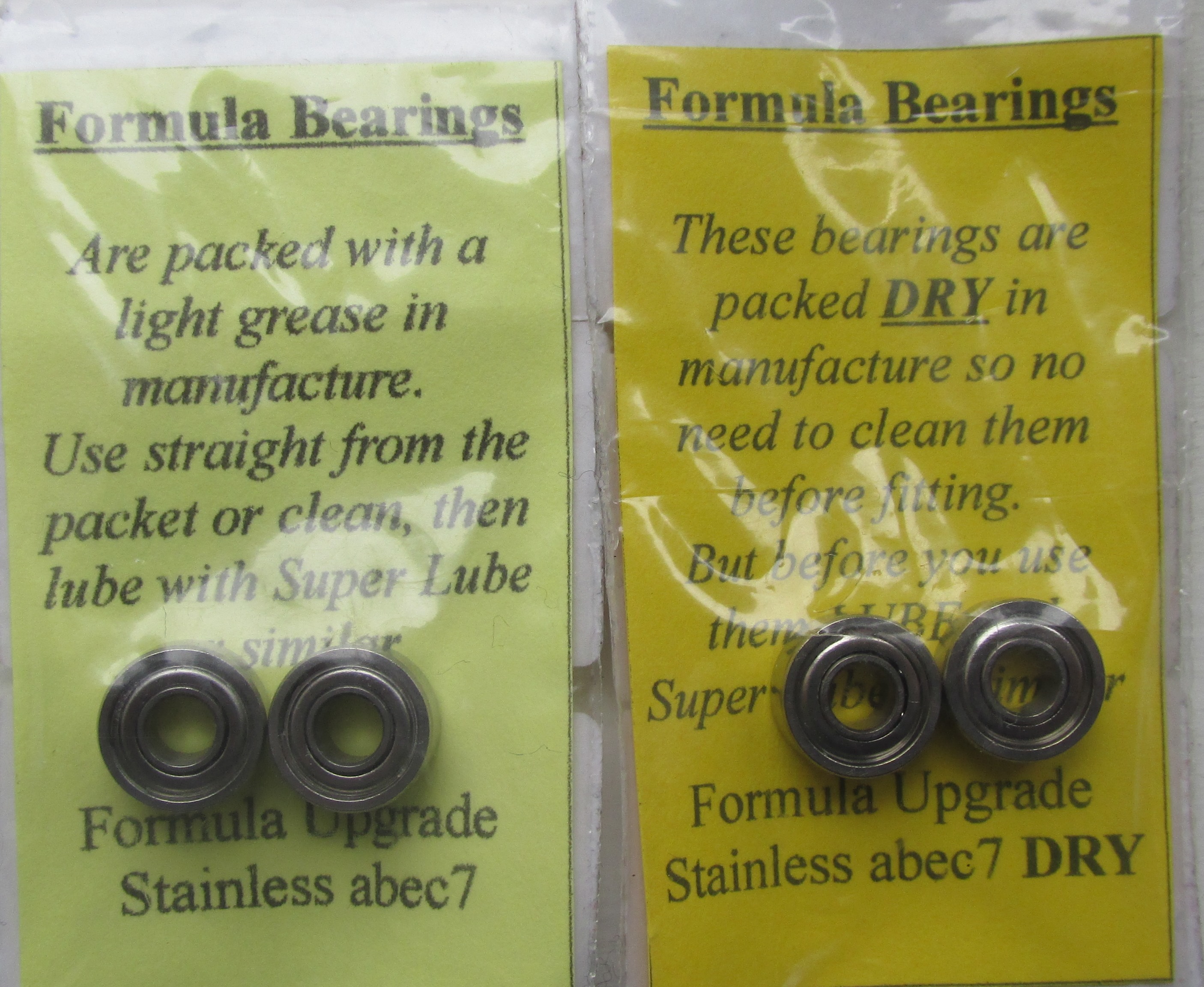 Abec 7 stainless replacement reel bearings