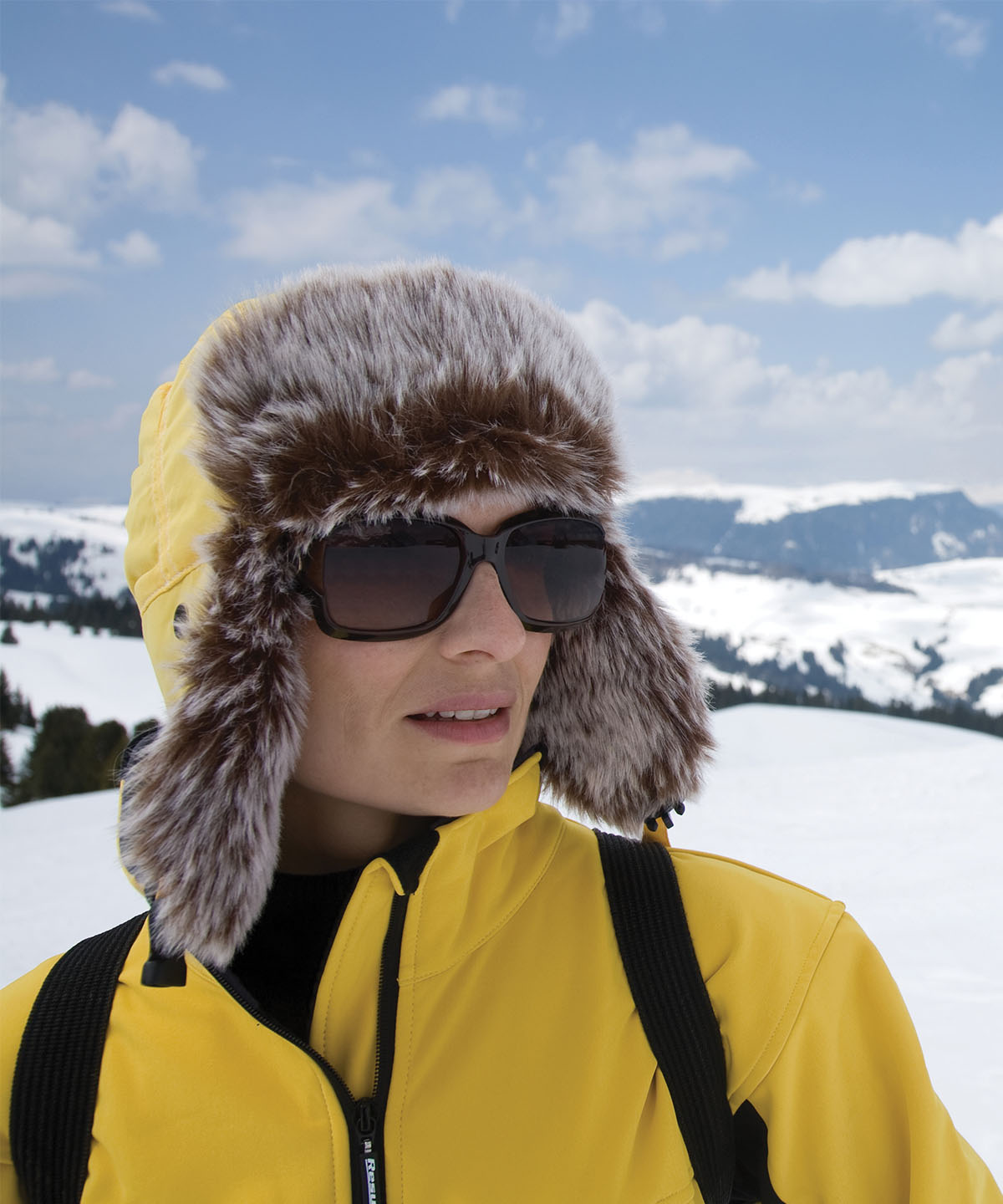 Breakaway Sherpa Winter Hat in Yellow