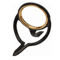 MINIMA ROD GUIDE black with gold centre