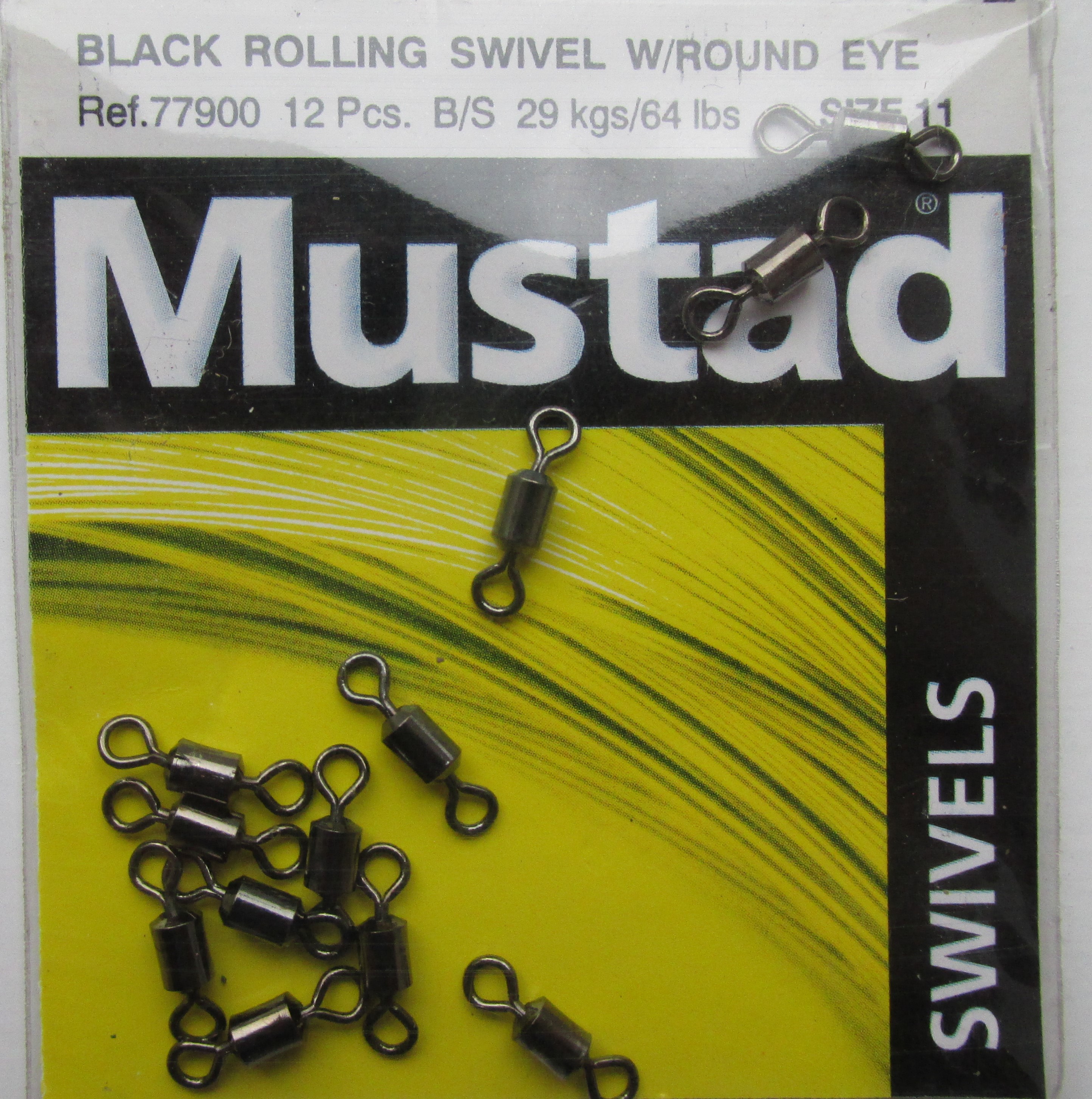 Mustad size 11 swivels